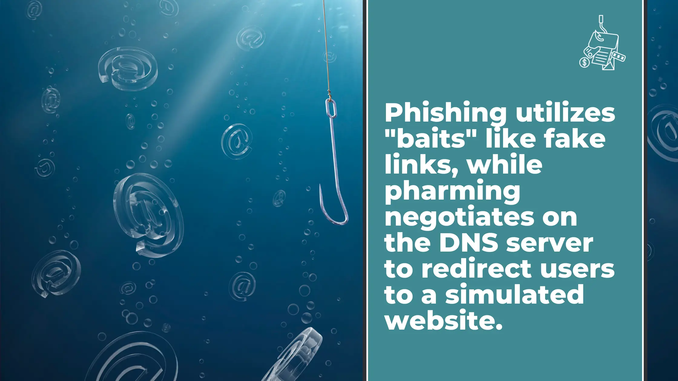 difference between phishing and pharming?